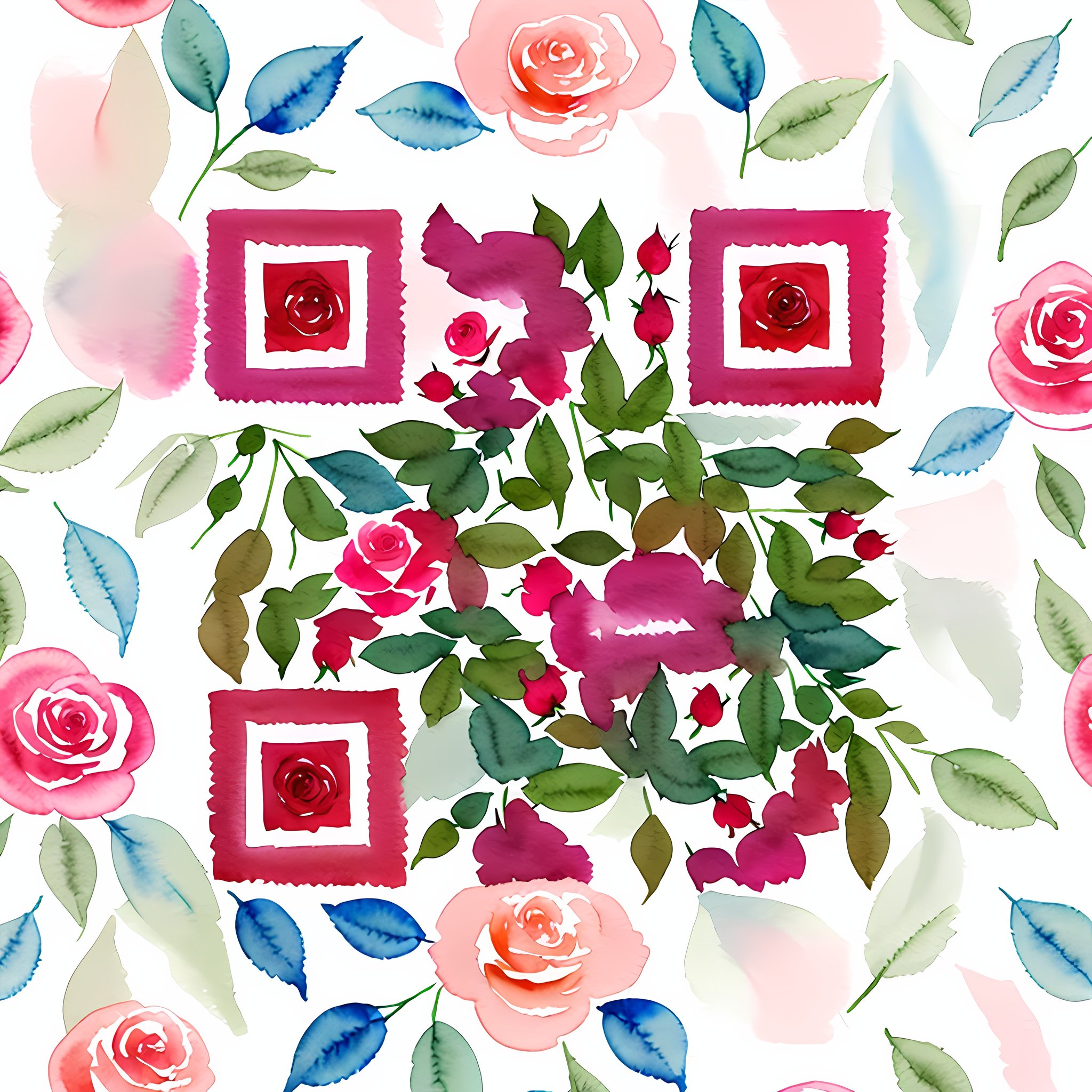 Roses in watercolour